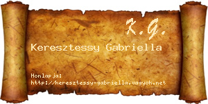 Keresztessy Gabriella névjegykártya